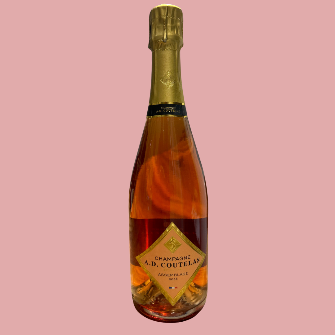 coutelas rose champagne bottle